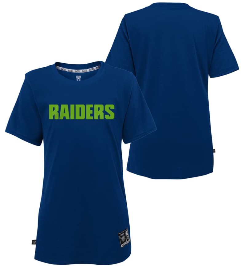Canberra Raiders NRL Ladies Wordmark Tee