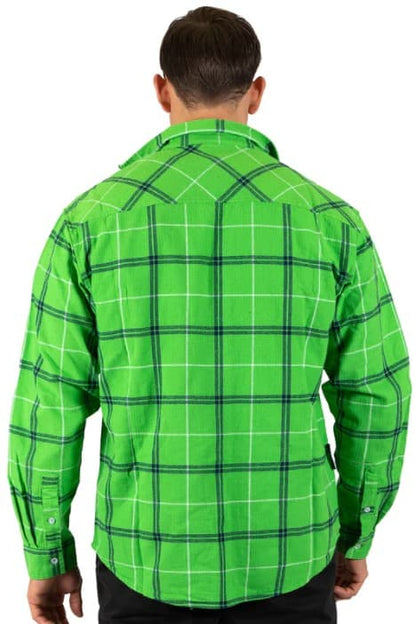 Canberra Raiders NRL Mens Mustang Flannel Shirt