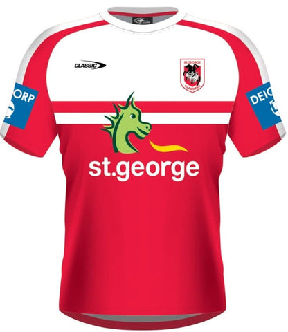 St George Dragons NRL Mens Red / White Training Shirt