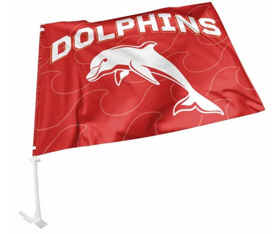 Redcliffe Dolphins NRL Car Flag x 1