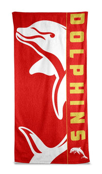 Redcliffe Dolphins NRL Large Beach Towel