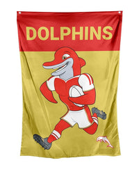 Redcliffe Dolphins NRL Mascot Wall Flag