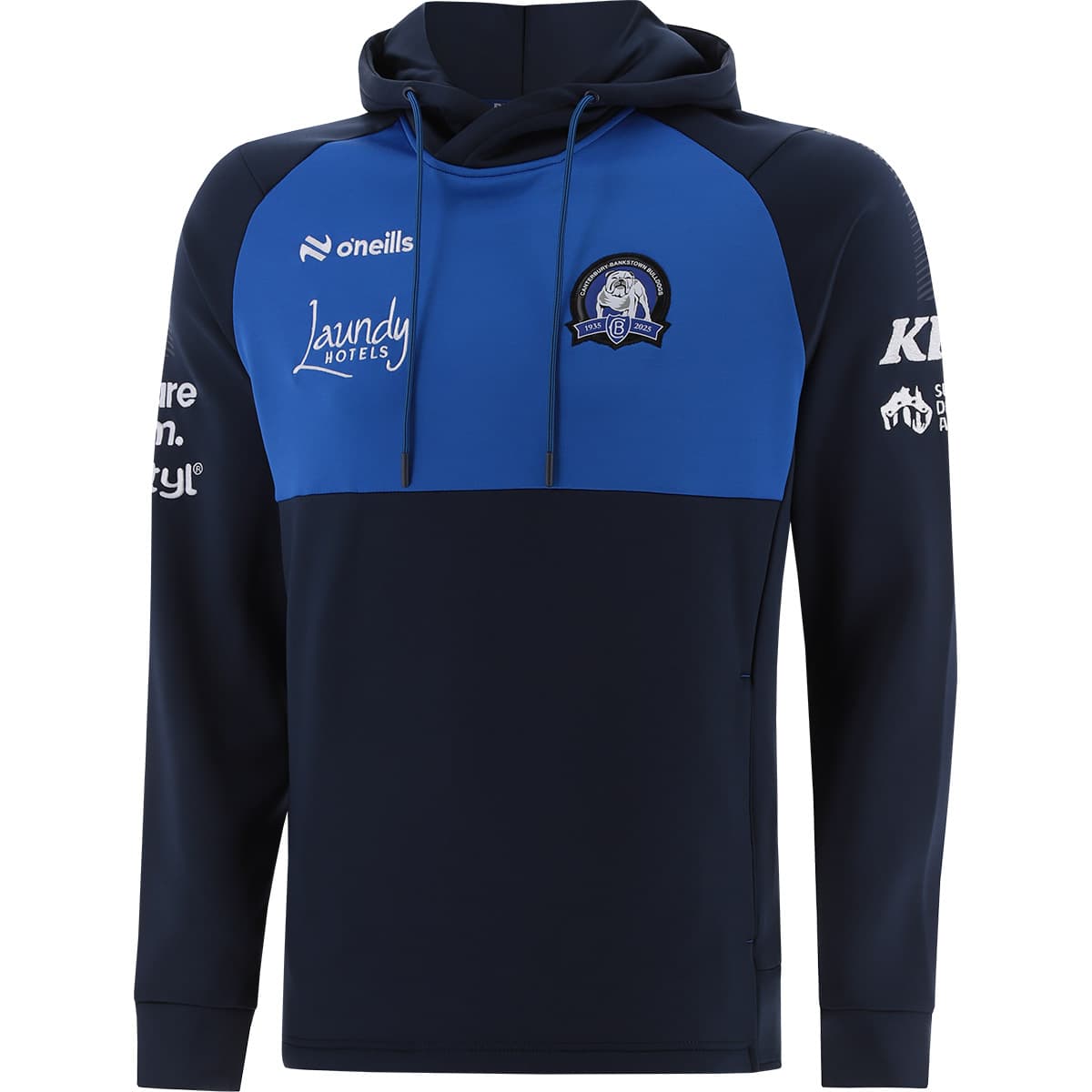 Canterbury Bulldogs 2025 NRL Mens Tech Fleece Overhead Hoodie