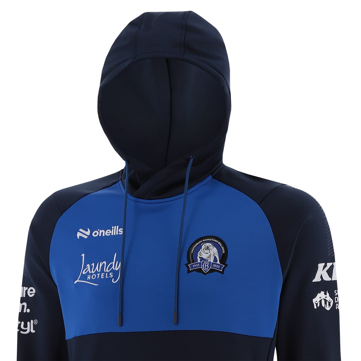 Canterbury Bulldogs 2025 NRL Mens Tech Fleece Overhead Hoodie