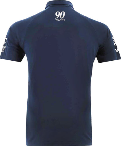 Canterbury Bulldogs 2025 NRL Mens Navy Media Polo Shirt