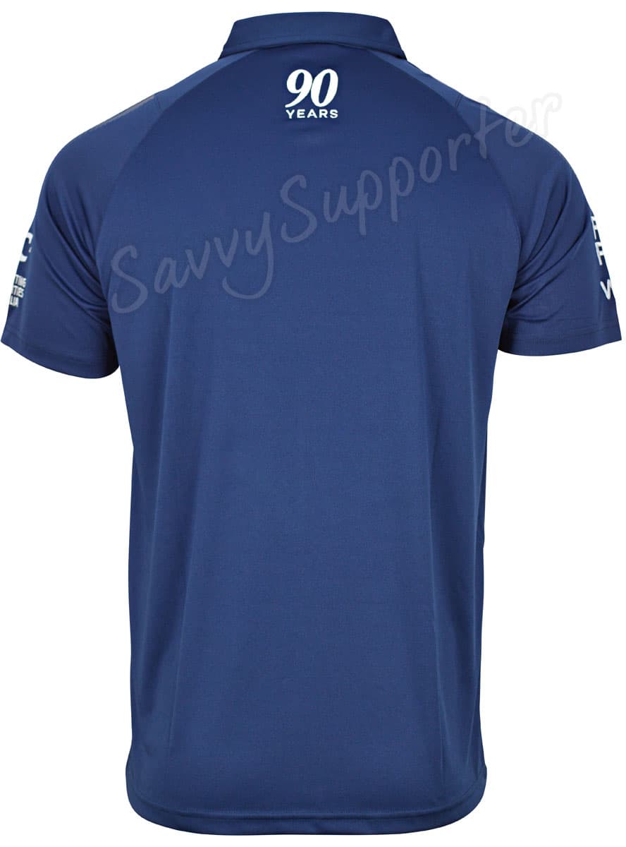 Canterbury Bulldogs 2025 NRL Ladies Navy Media Polo Shirt