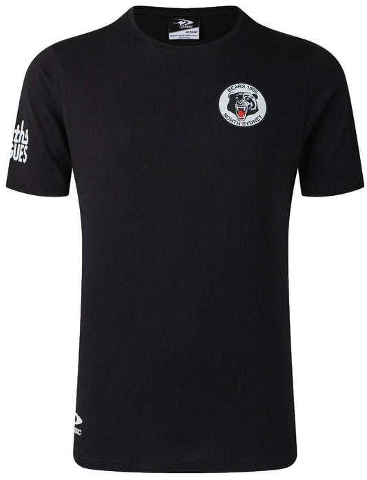 North Sydney Bears Black Retro Tee