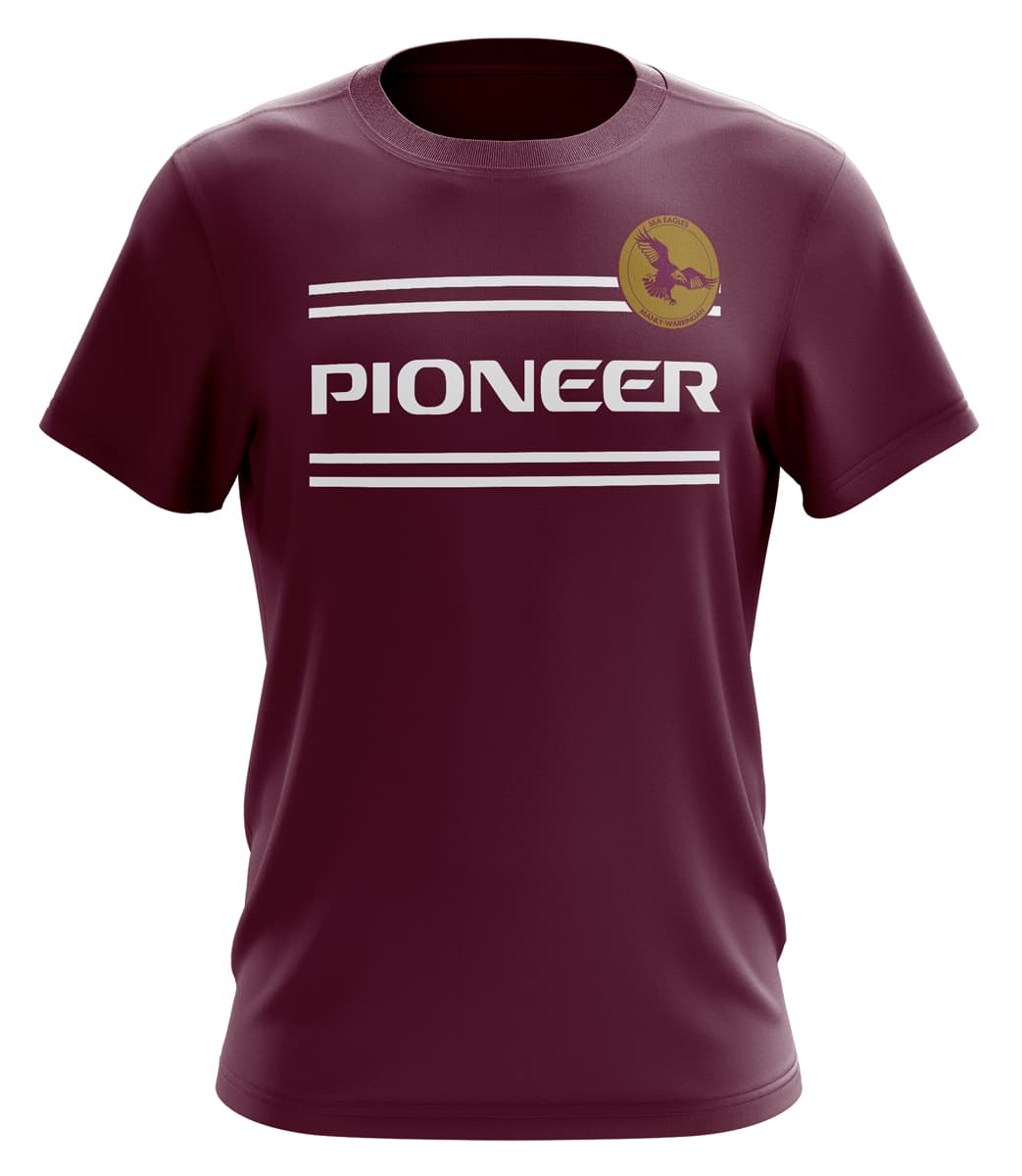 Manly Sea Eagles NRL Mens 1978 Pioneer Cotton Retro Tee