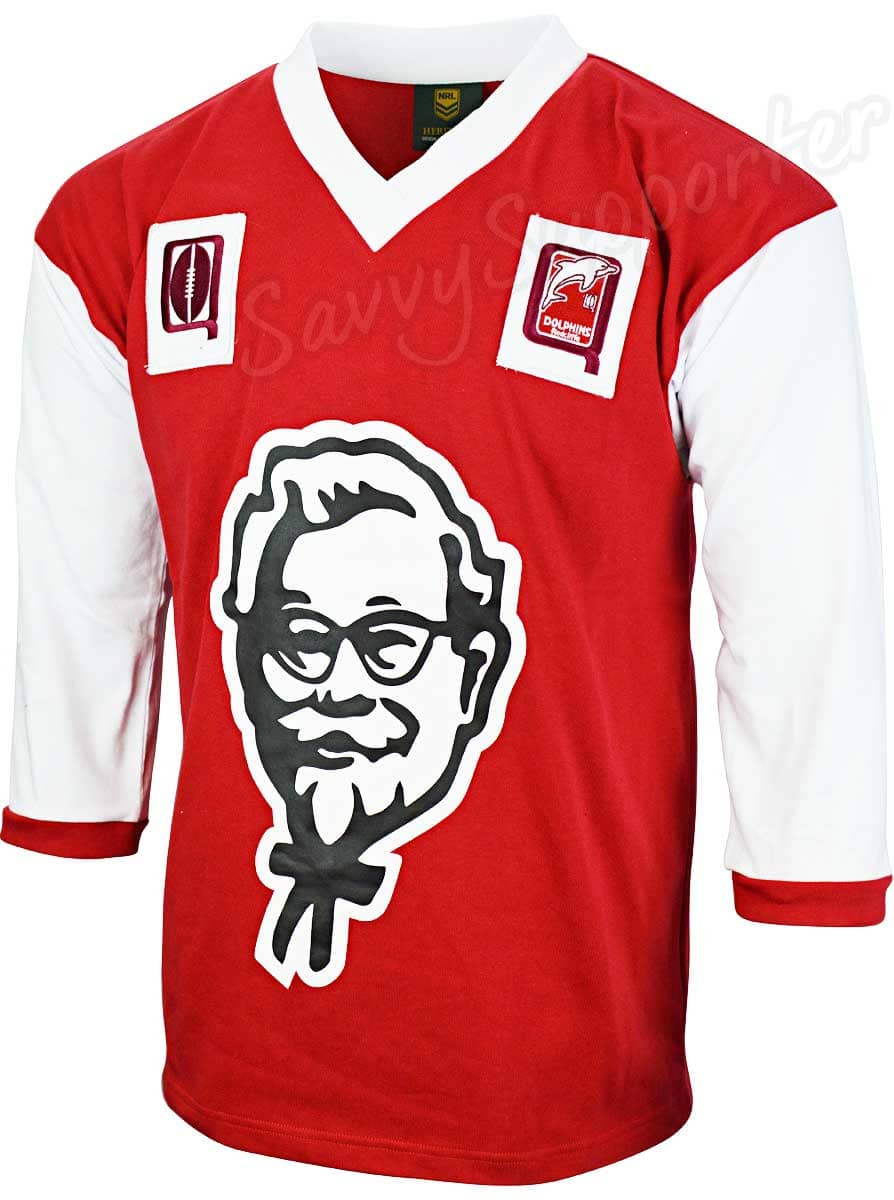 Redcliffe Dolphins Mens KFC Heritage Retro Jersey