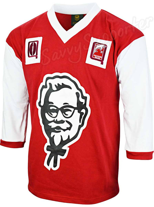 Redcliffe Dolphins Mens KFC Heritage Retro Jersey