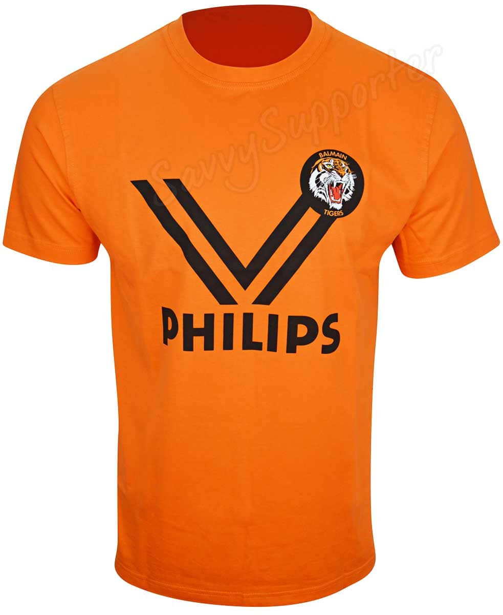 Balmain Tigers NRL 1989 Mens Cotton Retro Tee