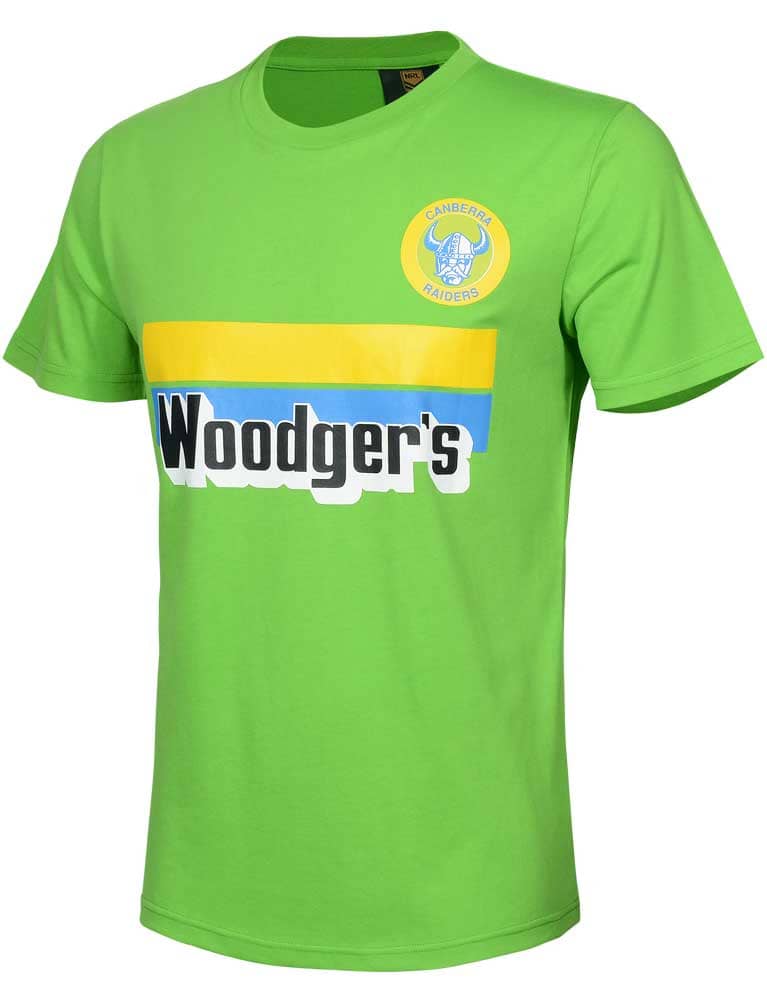 Canberra Raiders NRL Mens 1989 Cotton Retro Tee