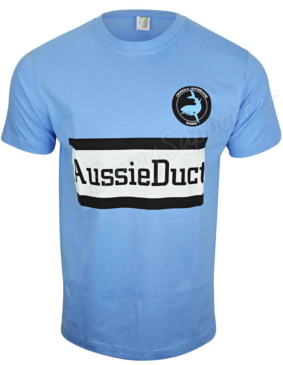 Cronulla Sharks NRL Mens Cotton Retro Tee