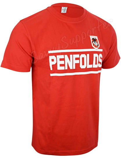 St George Dragons NRL Mens 1979 Cotton Retro Tee