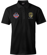 Richmond Tigers AFL Black Mens Premiers Polo Shirt