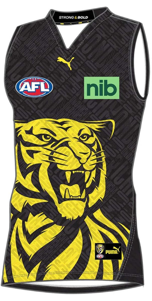 Richmond Tigers AFL Mens Training Guernsey