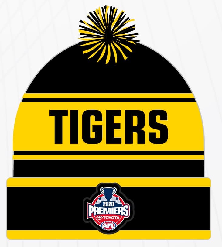 Richmond Tigers 2020 AFL Premiers Beanie