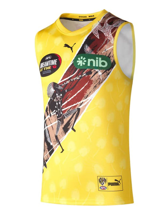 Richmond Tigers 2023 AFL Kids Dreamtime Indigenous Guernsey