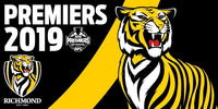 Richmond Tigers 2019 AFL Premiers Pole Flag 1800mm by 900mm