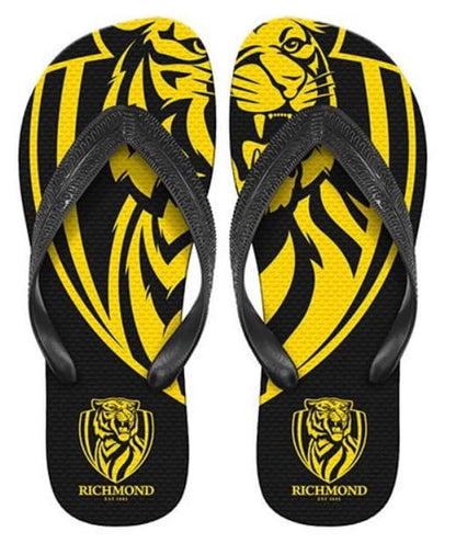 Richmond Tigers AFL Mens Beach Thongs