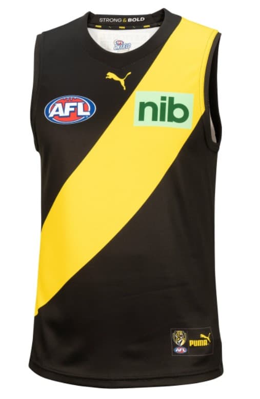 Richmond Tigers AFL Mens Home Guernsey