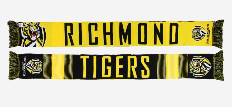 Richmond Tigers AFL Adults Linebreak Scarf