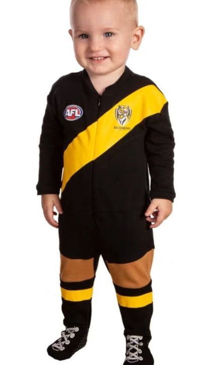 Richmond Tigers AFL Infant Zip Footysuit