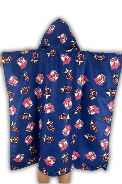 Sydney Roosters NRL Kids Hooded Beach Towel