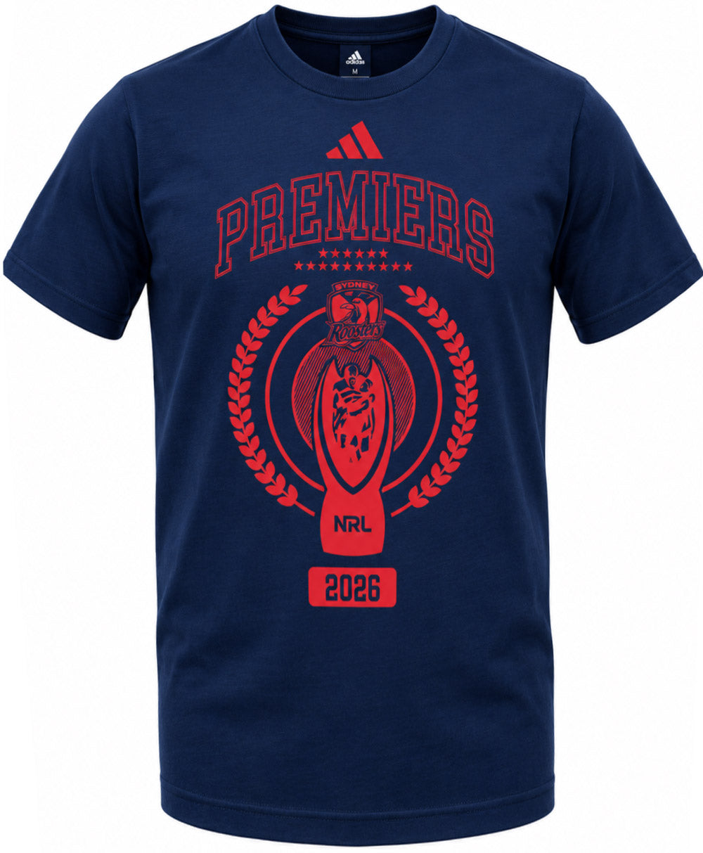 Sydney Roosters 2026 NRL Mens Premiers Players Shirt *PRESALE*