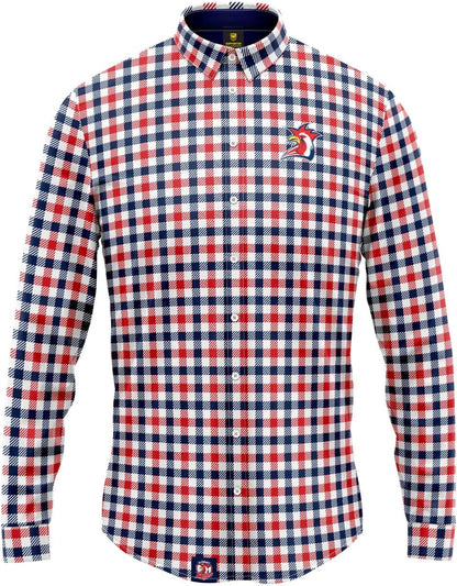 Sydney Roosters NRL Mens Dawson Business Shirt