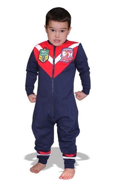 Sydney Roosters NRL Kids Youth Footysuit Size 4 & 6