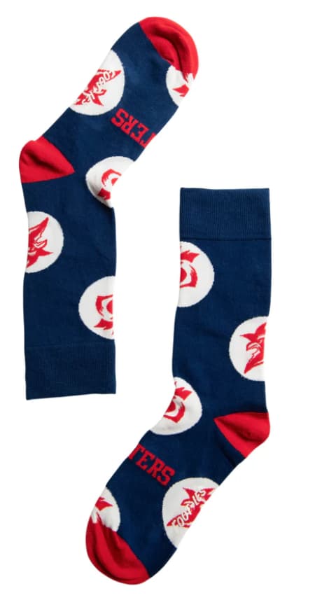 Sydney Roosters NRL Adults Logo Dots Socks