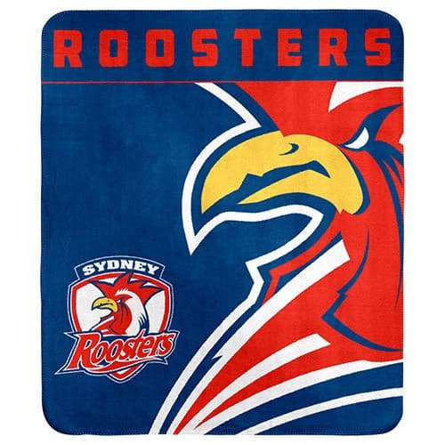 Sydney Roosters NRL Polar Fleece Blanket 150cm x 130cm