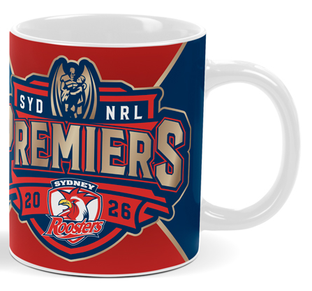 Sydney Roosters 2026 NRL Premiers Score Mug  *PRESALE*