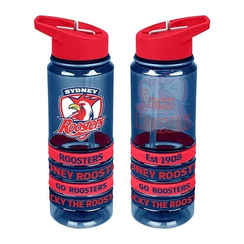 Sydney Roosters NRL 650ml Tritan Bottle with Bands