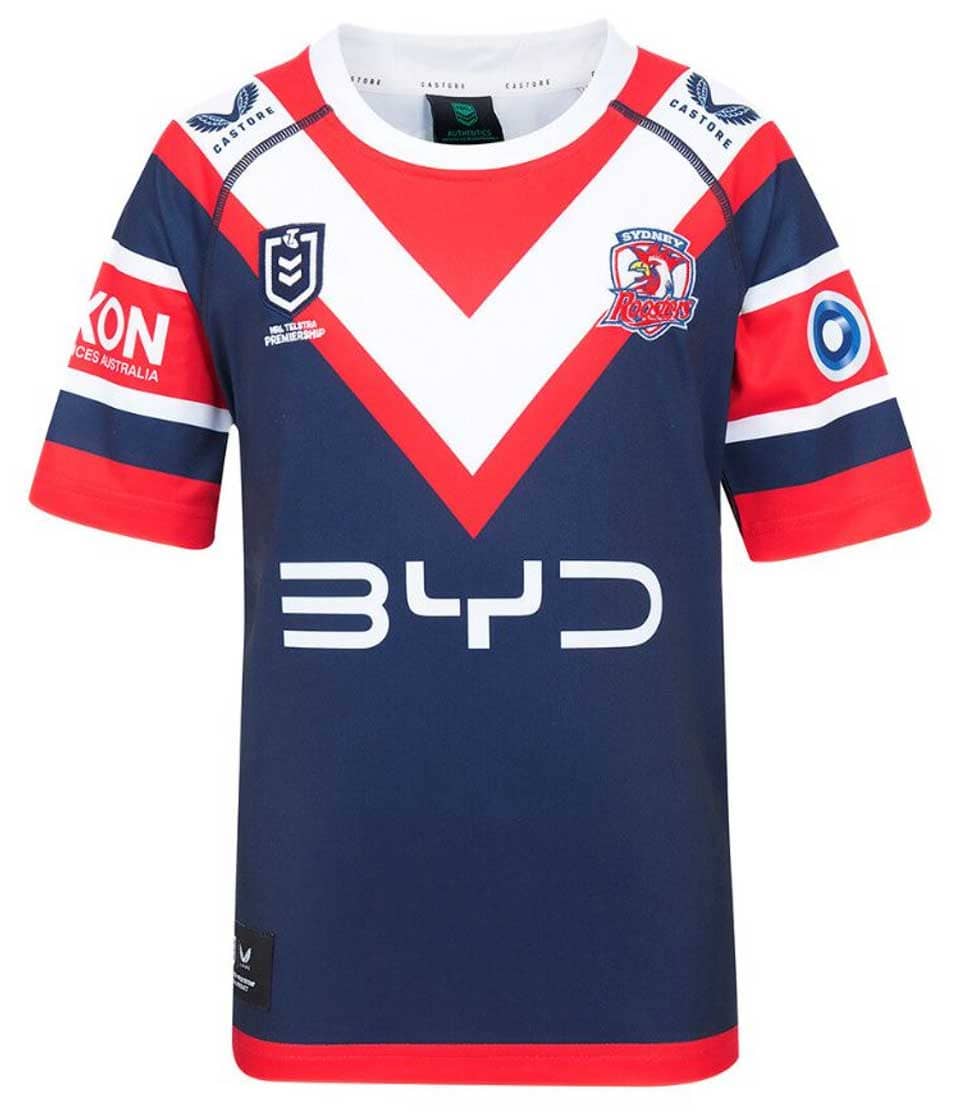 Sydney Roosters 2025 NRL Kids Home Jersey