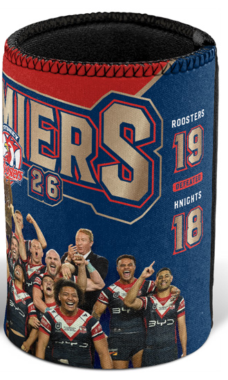 Sydney Roosters 2026 NRL Premiers Team Can Cooler *PRESALE*