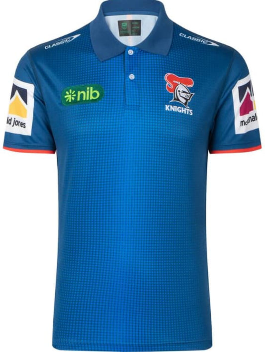 Newcastle Knights 2023 NRL Mens Media Polo Shirt