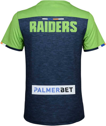 Canberra Raiders NRL Mens Navy Green Training Shirt