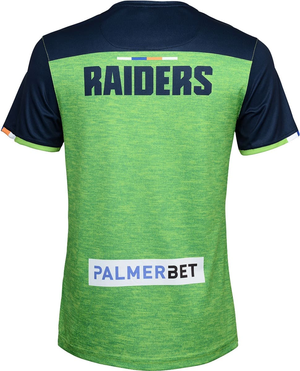 Canberra Raiders NRL Mens Green Training Shirt