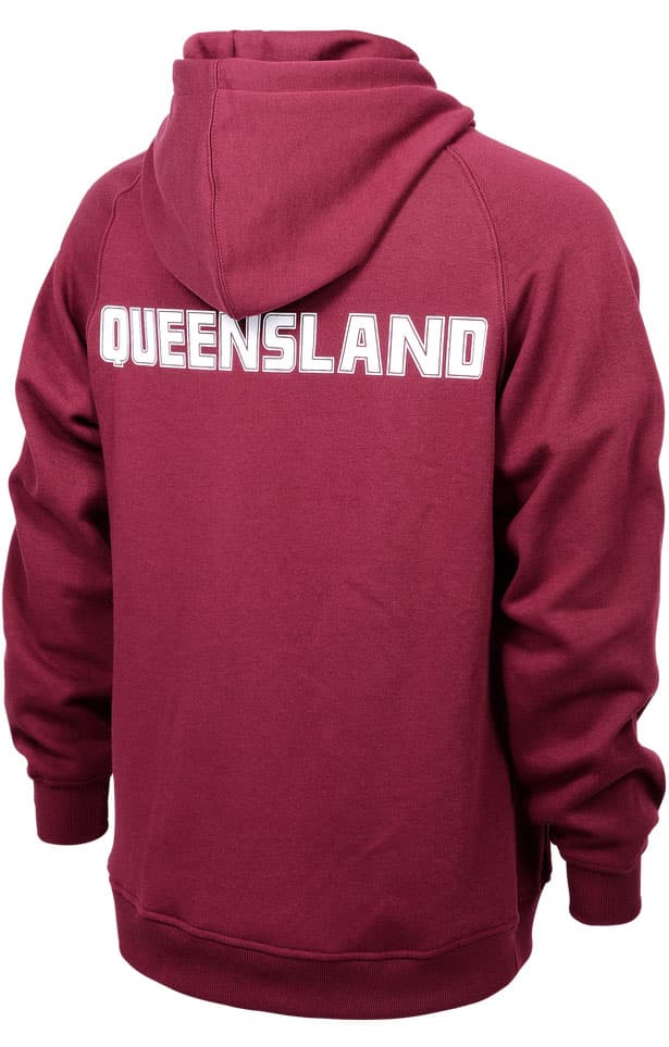 QLD Maroons State of Origin Mens Retro Hoodie Jacket