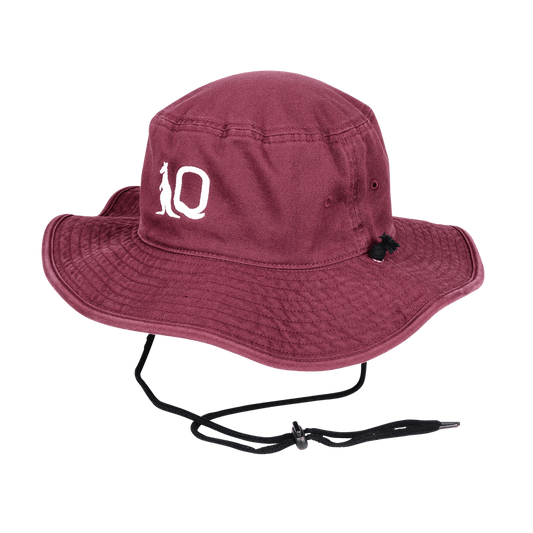 QLD Maroons State of Origin Maroon Wide Brim Bucket Hat L/XL