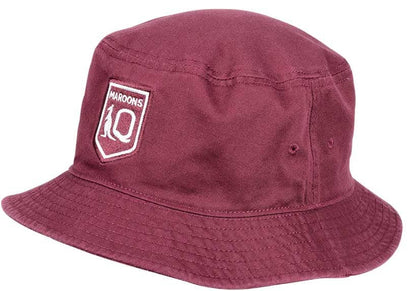 QLD Maroons State of Origin Maroon Twill Bucket Hat L/XL