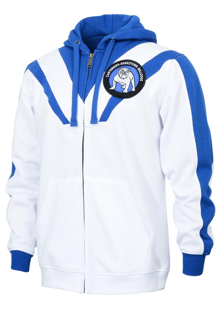 Canterbury Bulldogs NRL Mens Retro Zip Hoodie