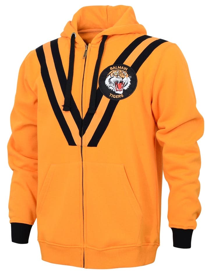 Balmain Tigers NRL Mens Retro Zip Hoodie