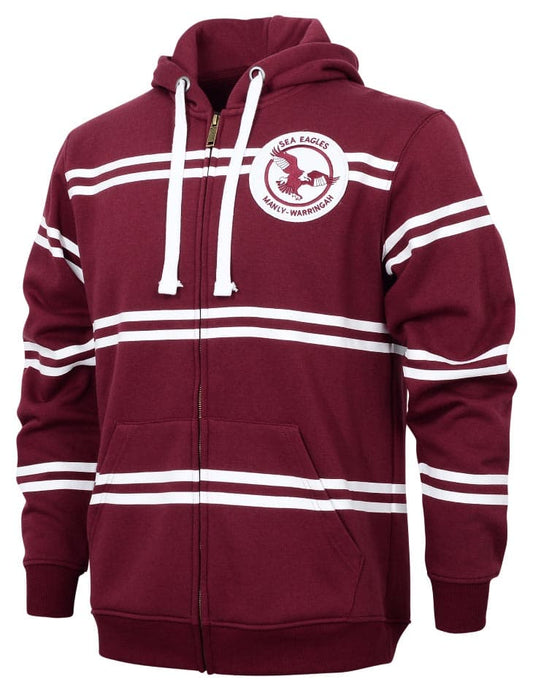Manly Sea Eagles NRL Mens Retro Zip Hoodie