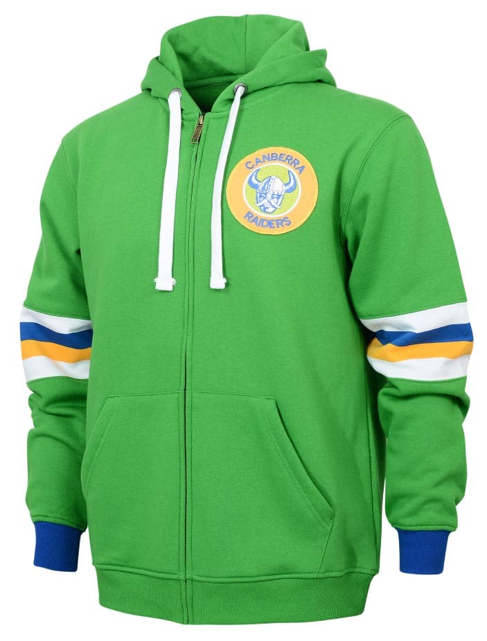 Canberra Raiders NRL Mens Retro Zip Hoodie