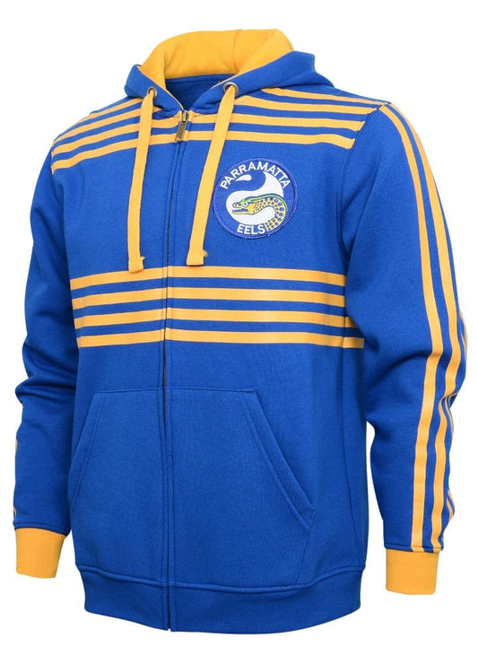 Parramatta Eels NRL Mens Retro Zip Hoodie