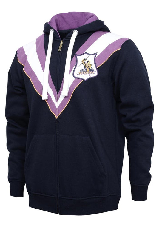 Melbourne Storm NRL Mens Retro Zip Hoodie
