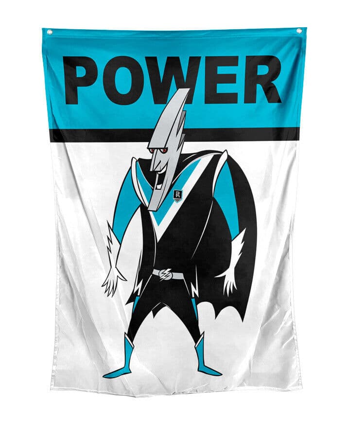 Port Adelaide Power AFL Retro Wall Flag 100cm x 70cm